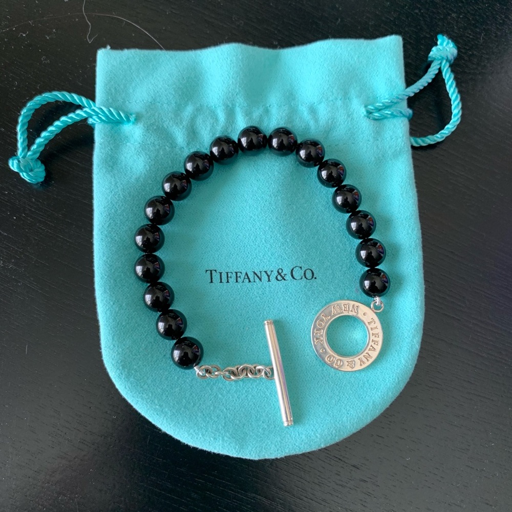 Tiffany & Co. 8mm Black Onyx Bracelet
